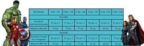 Piżama z krótkim rękawem Avengers (134/9Y) Piżama z krótkim rękawem Avengers (134/9Y)