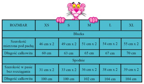 Piżama z krótkim rękawem Pink Panther (XS) Piżama z krótkim rękawem Pink Panther (XS)