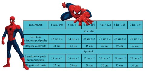 Piżama z krótkim rękawem Spider-Man (104/4Y) Piżama z krótkim rękawem Spider-Man (104/4Y)