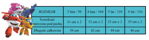 Kurtka wiosenna przeciwdeszczowa Super Wings (98 / 3Y) Kurtka wiosenna przeciwdeszczowa Super Wings (98 / 3Y)