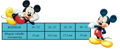 Klapki piankowe Mickey Mouse (24/25) Klapki piankowe Mickey Mouse (24/25)